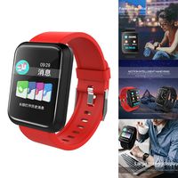 Bluetooth Smart Watch, Smartwatch Waterproof IP68 Fitness Tracker Watch with Heart Rate Monitor Pedometer Sleep Monitor(Red)