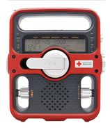 Eton American Red Cross ARCFR600R Solarlink Digital AM/FM/SW/NOAA S.A.M.E. Weather Radio with Flashlight, Siren, Solar and CellPhone Charger (Red) (Discontinued by Manufacturer)