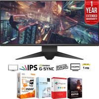 Dell Alienware 34 Curved Gaming Monitor (AW3418DW) + Elite Suite 18 Standard Editing Software Bundle + 1 Year Extended Warranty