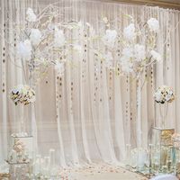 OFILA Wedding Backdrop 5x5ft Romantic Flowers Bride Groom Portraits Wedding Reception Decoration Love Engagement Party Background Sweet Anniversary Photos Bridal Shower Shoots Studio Props