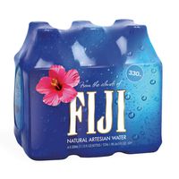FIJI Natural Artesian Water, 11.15 Fl Oz Bottle (6-Pack) | Natural Electrolytes | BPA Free 330mL Bottle | Earth's Finest Water | Perfect for kids, events and offices