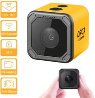 Caddx ORCA Mini Camera 4K HD Video Recording Action Cam WiFi 1080P 160 Degree M12 7G Lens Mini Nanny Camera Hidden Cam for FPV Racing Sport