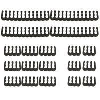 ToToT 24PCS Cable Comb Set 4PCS 24-pin 12PCS 8-Pin and 8PCS 6-pin Cable Comb for 2.5-3.0 mm Cables Black