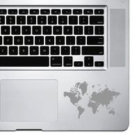 StickAny Palm Series Detailed Earth Sticker for MacBook Pro, Chromebook, and Laptops (Silver)