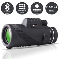 Monocular Telescope by AIPNIS - 12x50 HD Waterproof Shockproof Fog-proof Low Light Night Vision Scope with Smartphone Mount Adapter and Tripod - Bak4 Prism Fmc for Outdoor Bird Watching Hunting Hiking