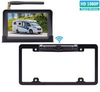 ZSMJ Digital Wireless Backup Camera Kit, HD 1080P Reverse Camera Kit with Super Night Vision, IP69 Waterproof Rear View Camera 5'' TFT Monitor for Trucks/RV/Vans/Trailers Over 900ft Transmision