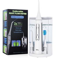 2 IN 1 Water Flosser and Electric Toothbrush, YaFex Rechargeable Oral Irrigator Water Teeth Cleaner with 3 Modes, 2 Timers, Replaceable Water Tank for Home and Travel Use