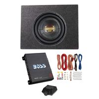 Boss Audio 12 Inch 1000W Subwoofer + Shallow Enclosure + Amplifier & Wire Kit