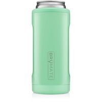 BrüMate Hopsulator Slim Double-walled Stainless Steel Insulated Can Cooler for 12 Oz Slim Cans (Seafoam)
