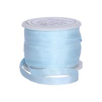 Threadart 100% Pure Silk Ribbon - 4mm Pale Blue - No. 600-3 Sizes - 50 Colors