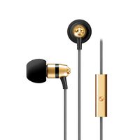 Crystal by MEE audio In-Ear Headphones with Microphone Made with Swarovski Crystals, Gold