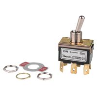 DPDT Heavy Duty Toggle Switch - Spade Connectors