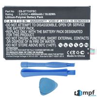 MPF Products 4900mAh EB-BT705FBU, EB-BT705FBC, EB-BT705FBE Battery Replacement Compatible with Samsung Galaxy Tab S 8.4" SM-T700, SM-T701, SM-T705, SM-T707 Tablets with Tools