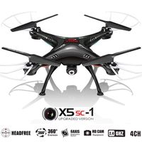 KiiToys Drone with Camera for Sale - X5SC Quadcopter RC Helicopter Drones -HD 720p Cam, Easy Control Headless Mode, 3D Flip, 6 Axis Gyroscope, 4 Channels Radio Control, USA Warranty & Tech Support