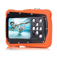 Underwater Camera Kids Digital Camera IP68 Waterproof Shatterproof Dustproof 5MP for Kids Outdoor use, Yellow,Sport Action Camera (Color)