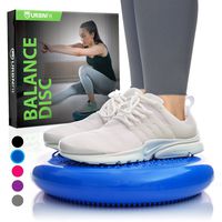 Balance Disc - Stability Wobble Cushion - Lumbar Support For Desk and Office Chair, Lower Back Pain Relief and Support - Kid's Wiggle Seat For Classrooms - Home Gym Workout Equipment - Pump Included