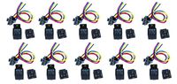 DNF (10 Pair) 30/40 AMP Relay Harness (Long) SPDT 12V Bosch Style