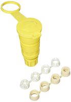 Leviton 27W76 20-Amp, 480-Volt- 3PY, Locking Connector, Industrial Grade, Grounding, Wetguard, Yellow