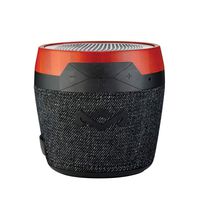 House of Marley, Chant Mini Bluetooth Portable Wireless Speaker, Splash Resistant IPX4, Full Range Sound, Integrated Mic for Use as Speaker Phone, Carabiner, Sustainably Crafted, EM-JA007-BK Black
