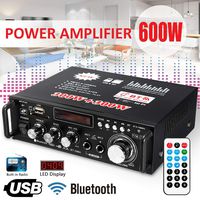 LFJNET Classic 600W LCD Amplifier HiFi Audio Stereo Bluetooth FM 2CH AMP Car Home USB SD MP3 Player