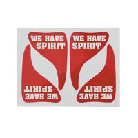 Hillcrusher 24 Pack School Team Colors Black Eye Tattoos Cheerleading Fan (RED)