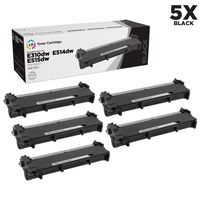 LD Compatible Toner Cartridge Replacement for Dell 593-BBKD P7RMX High Yield (Black, 5-Pack)