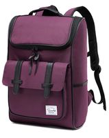 Backpack for Women,Vaschy Vintage Water Resistant Daypack Rucksack College School Backpack Burgundy