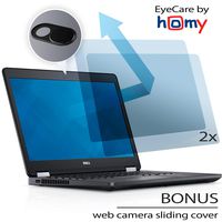 Homy Anti Blue Light Screen Protector Kit [2-Pack] for 15.6 inch Widescreen Laptop + Free Web Camera Sliding Cover. Eye Protection Contain: 1x Matte and 1x Glare Blocking Filter 7 5/8 x 13 9/16 inch.