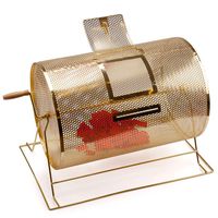 Brass Raffle Ticket Drum - Available in Small, Medium, Large & X-Large (Large - Holds 10,000 Tickets)
