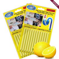 2 Pack Kitchen Sink Drain Cleaner Sticks, Drain Clog Remover Sticks, Keeps Your Drain Pipes Clear Odor-Free, Prevent Pipe Blockage, Safe and Non-Toxic (Lemon)