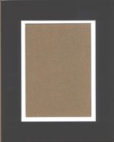 22x28 Black & White Double Picture Mats Bevel Cut for 18x24 Pictures