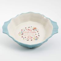 Urban Market by Gibson 99848.01RM Life on the Farm, decorated, pie plate with handles, Assorted