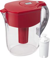 Brita Grand Pitcher with 1 Filter, Large 10 Cup, Red