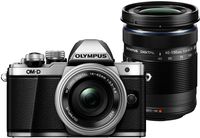 OLYMPUS Mirrorless SLR OM-D E-M10 MarkII EZ Double zoom Kit Silver - International Version (No Warranty)