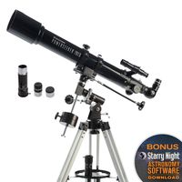 Celestron - PowerSeeker 70EQ Telescope - Manual German Equatorial Telescope for Beginners - Compact and Portable - BONUS Astronomy Software Package - 70mm Aperture