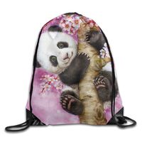 Giant Panda Lightweight Drawstring Bag Sport Gym Backpack Gym Bag For Men And Women