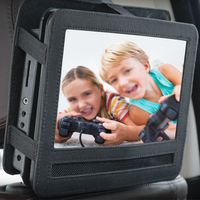 Pueri Car Headrest Mount Holder Strap Case for Portable DVD Players (9 inch)