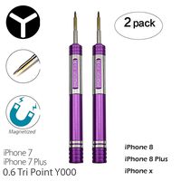 2 Pack Screwdrivers for iPhone 7 Plus Y000 0.6mm Triwing Tripoint Screwdriver Ogodeal Magnetic Y Tip Screwdriver for iPhone X 7 7 Plus 8 8 Plus Tri Wing Tip Tri Point Screwdriver