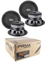 4 x PRV Audio 8MR400A Mid Range 8" Pro Audio Loud Speaker 8 ohm 1600 Watts