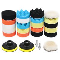 VERONES Car Foam Drill Polishing Pad Kit 25 PCS 3 Inch/80mm Buffing Pads, Waxing Polishing Sealing Glaze