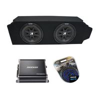 Compatible with 2005-2010 Scion TC Coupe Kicker Comp C10 Subwoofer Dual 10" Sub Box Enclosure & CXA600.1 Amp (Renewed)