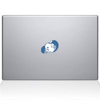 The Decal Guru Hedgehog Love Decal Vinyl Sticker, 13" MacBook Pro (2016 & Newer Models), Light Blue (2319-MAC-13X-LB)