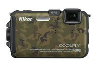 Nikon COOLPIX AW100 16 MP CMOS Waterproof Digital Camera with GPS and Full HD 1080p Video (Camouflage) (OLD MODEL)