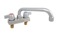 BK Resources BKD-6-G Workforce Standard Duty 4" On Center Deck Mount Faucet with 6" Swing Spout