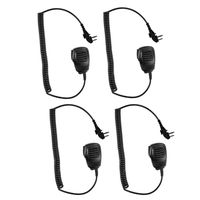 4 Pack Maxtop 4PS-APM100-H4 Light Duty Shoulder Speaker Microphone for Hytera HYT TC-580 TC-508 TC-518 TC-700