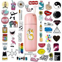 Stickers for Water Bottles VSCO Stickers Pack Decals Waterproof, Cute, Durable 100% Vinyl Stickers for Hydro Flasks, Laptops, Computers, Ttavel Cases, Notebooks, 46 Pcs, Suitable for Teens, Girls