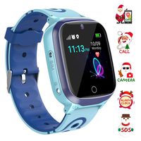 YENISEY Kids Smart Watch Waterproof for Boys Girls - WiFi+GPS Tracker Smartwatches IP67 Waterproof Fitness Tracker with SOS Camera Anti-Lost Games Touch Screen Electronic Toy