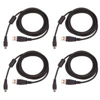 HDE Charging Cable for PS3 Controllers USB Charging Cord Compatible with Wireless DualShock 3 Controllers (4 Pack)