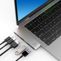 CharJenPro MacStick V USB C Hub for MacBook Pro 2019, 2018-2016, MacBook Air 2019-2018, HDMI 4K, 100W Power Delivery, 2 USB 3.0, Thunderbolt 3 Port, USBC Data (USBC Hub, MacBook Pro USB C Hub)