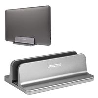 JARLINK Vertical Laptop Stand, Adjustable Laptop Holder Desktop Stand with Adjustable Dock Size (up to 17.3 inches) Compatible with All MacBook/Surface/Lenovo/Dell/Gaming Laptops (Gray)